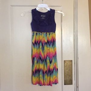 Little Girls Ruffle Butts Colorful Dress
